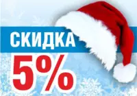 Новогодняя распродажа  5%