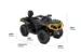 Квадроцикл Can-Am Outlander MAX XT-P 1000R '2023 (Iron Gray/Neo Yellow, , , )