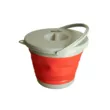 Ведро складное силиконовое Tramp 5 л с крышкой TRC-127